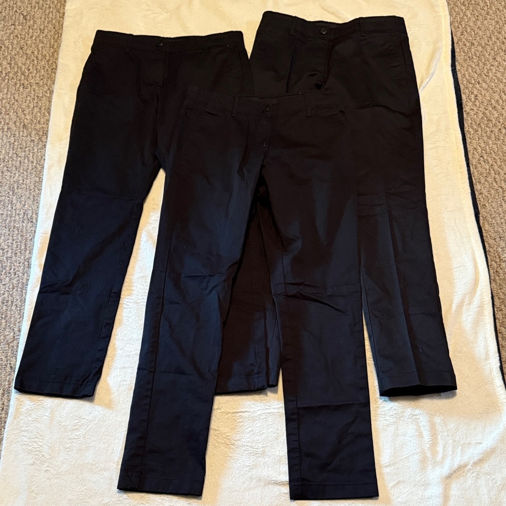 Lands End Black Pant Bundle 2P
